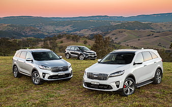 Kia Sorento crossovers, 2018 cars, offroad, new Sorento, korean cars, Kia, HD wallpaper