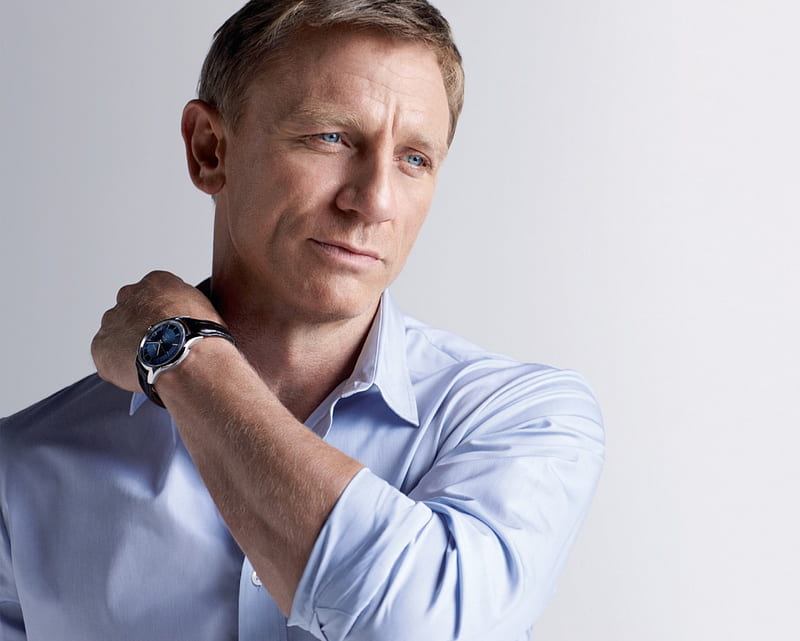 Daniel Craig, male, man, actor, blue, HD wallpaper