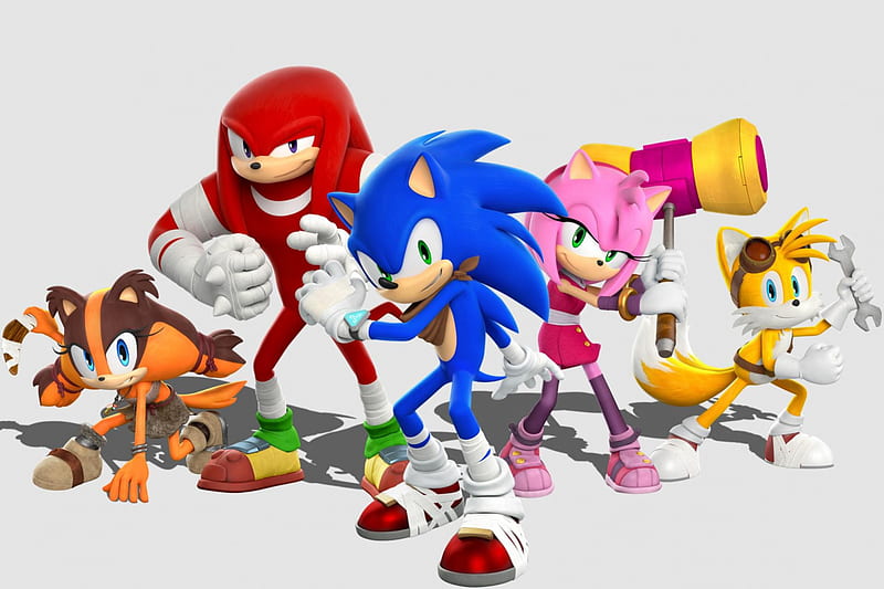 SONIC B00M!, Sonic the Hedgehog, Tails, Sonic Boom, Wii U, Amy Rose, Knuckles, HD wallpaper