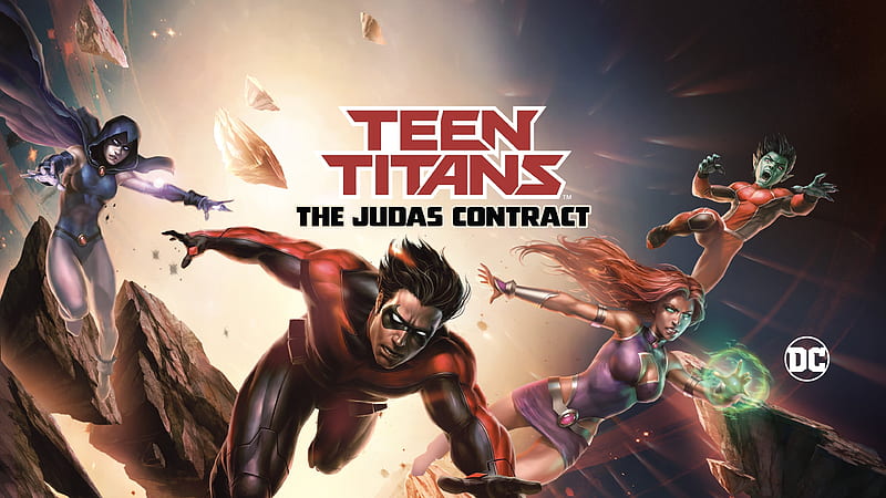 Teen Titans, Teen Titans: The Judas Contract, Beast Boy, DC Comics, Dick Grayson, Nightwing, Raven (DC Comics), Starfire (DC Comics), HD wallpaper