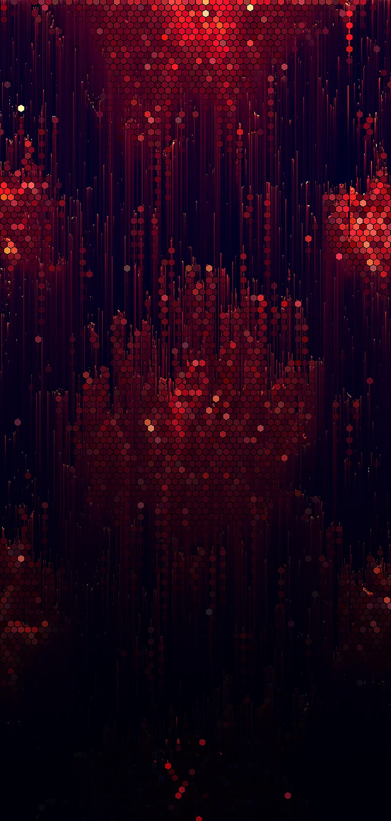 Star Fall, Amazing, Falling, abstract, black, glitter, hexagon, pattern,  red, HD phone wallpaper | Peakpx