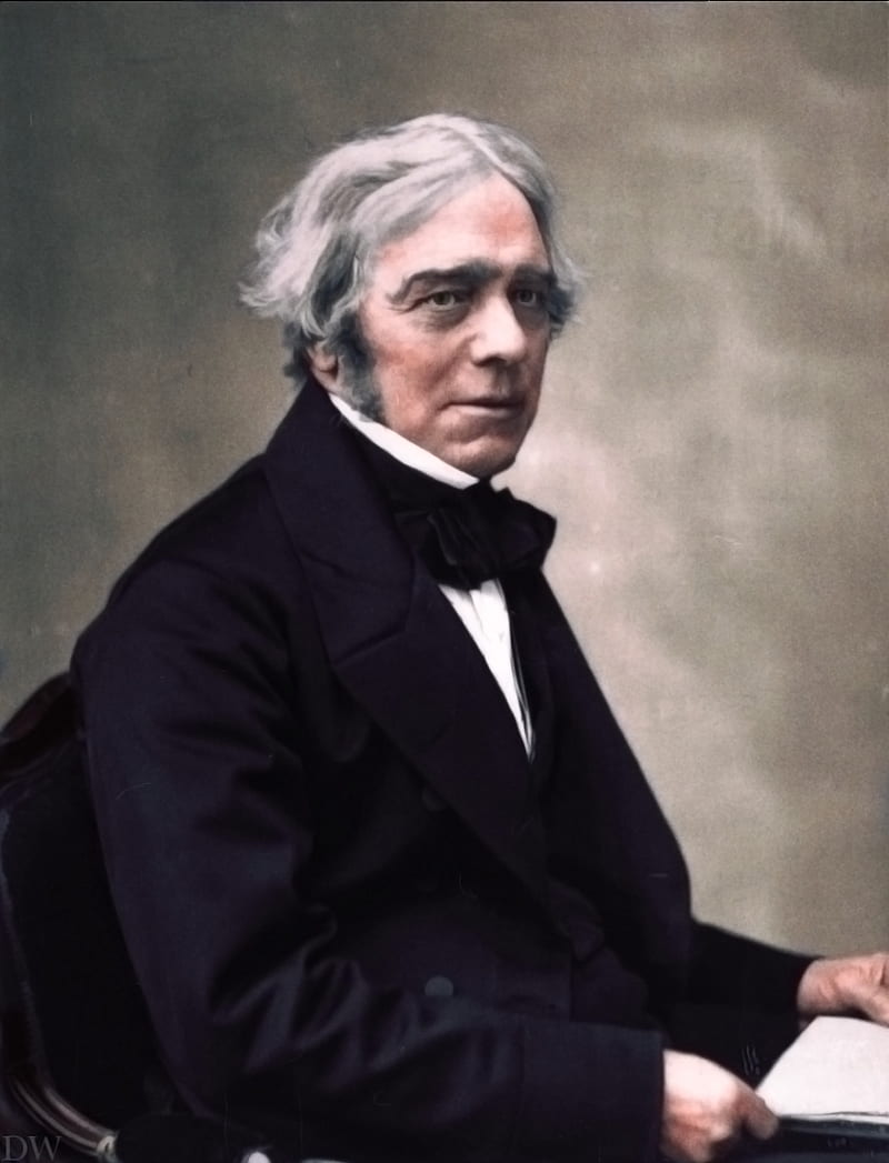 Redone- Michael Faraday, Was A British Scientist Who Contributed To The Study Of Electromagnetism And Electrochemistry. His Main Discoveries Include The Principles Underlying Electromagnetic Induction, Diamagnetism And Electrolysis. : R Colorization, HD phone wallpaper