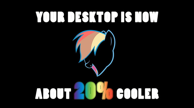 20% Cooler, 20, cooler my little pony, HD wallpaper