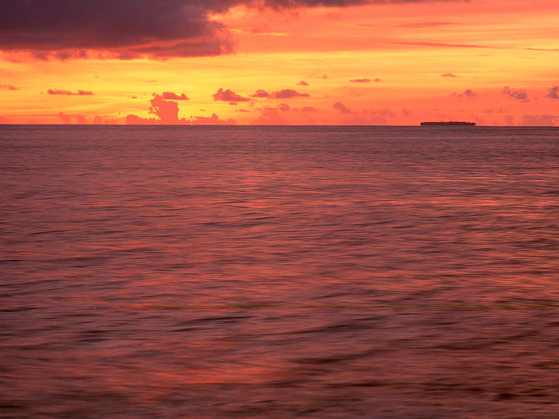 Indian Ocean sunset, HD wallpaper