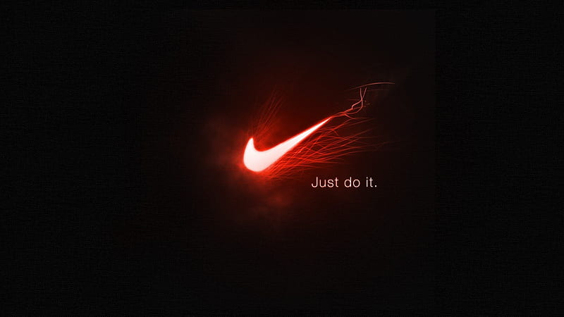JUST DO IT!, JUST DO IT, nike logo, nike, nike swoosh, HD wallpaper