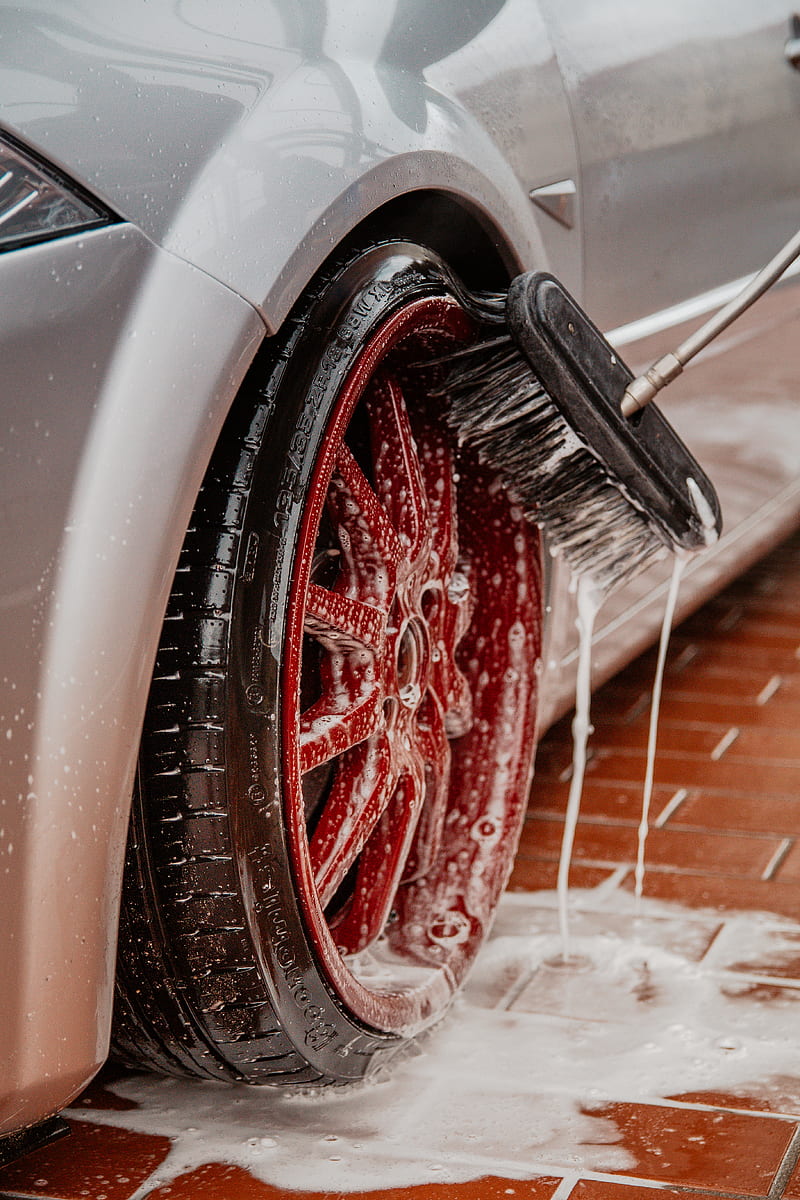 wheel being washed, HD phone wallpaper