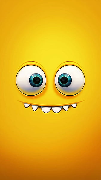 Omg, cartoon, character, emoji, eyes, face, mouth, yellow, HD phone  wallpaper | Peakpx