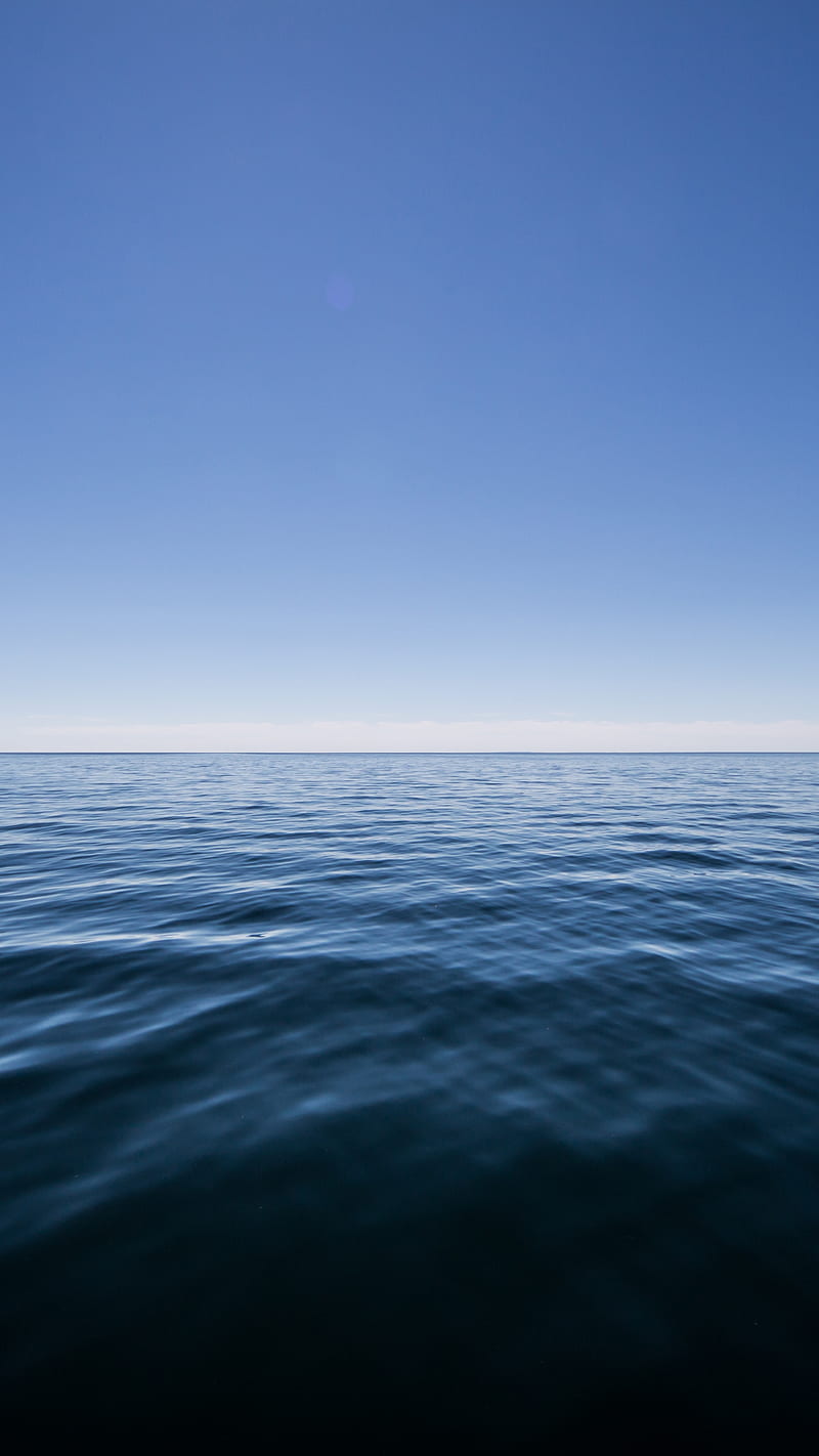 Sea Scape, horizon, minimal, ocean, sailing, simple, simplistic, split, HD phone wallpaper
