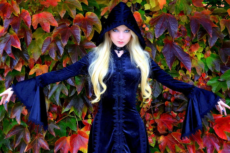 ~Autumn Witch~, fall season, female, autumn, models, halloween, love ...