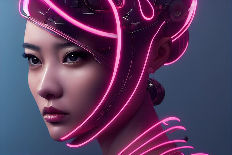 Fantasy Girl Face Girl Pink Fantasy Cyber Hd Wallpaper Peakpx 0859