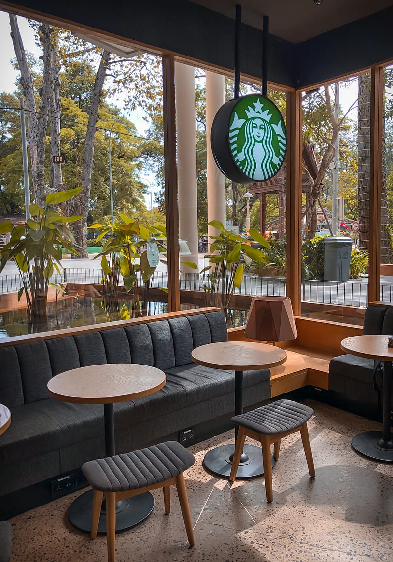 Starbucks shop, coffee, good morning, relax, relaxation, starbucks, tea, HD phone wallpaper