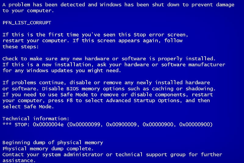Blue Screen of Death, blue, bsod, joke, microsoft, screen, windows, HD wallpaper