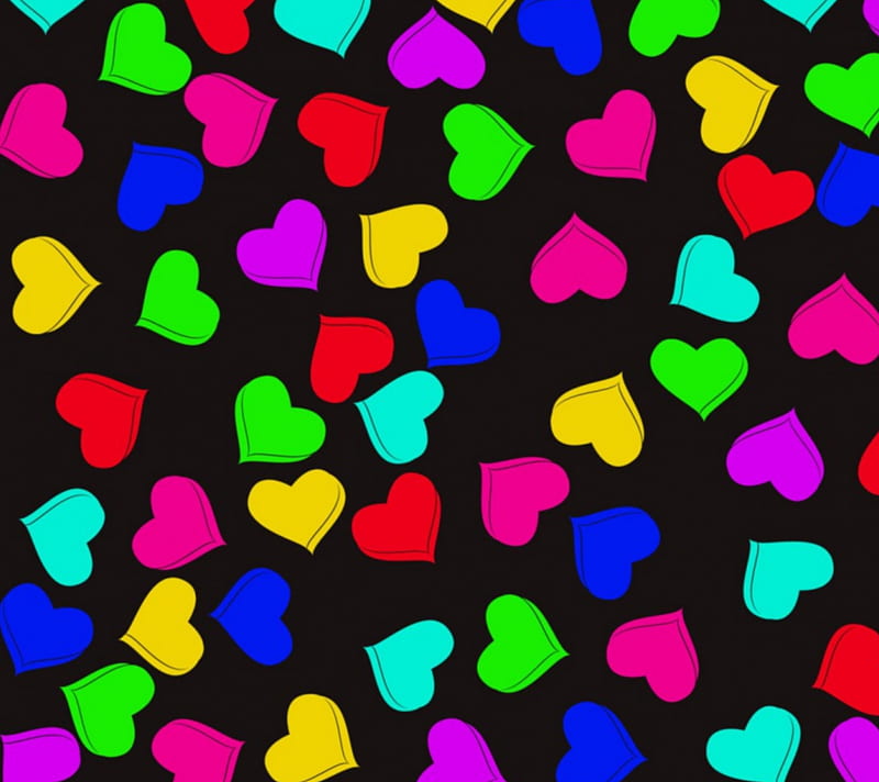 2160x1920px, colorful, corazones, pattern hearts, HD wallpaper | Peakpx