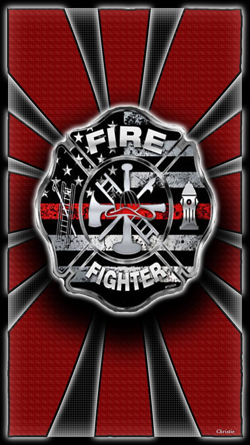 Firefighter, fire, firefighting, maltese cross, HD phone wallpaper