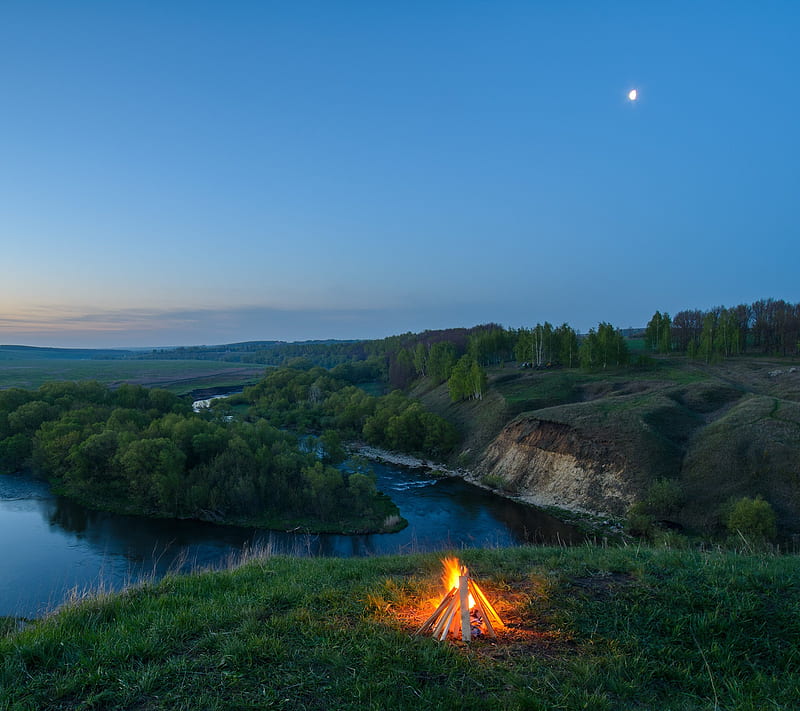 Campfire Camp Camping Hd Wallpaper Peakpx