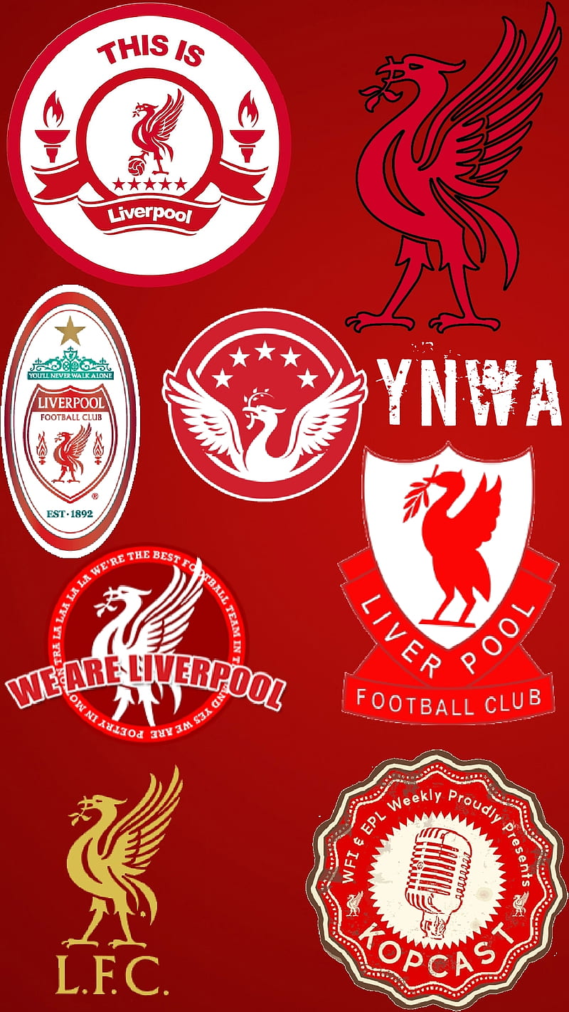 LFC YNWA, loverpool, red, stickers, HD phone wallpaper