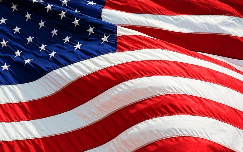 American fabric flag USA, national symbols, Flag of America, US Flag, America, American flag, United States of America, US flag, Flag of USA, HD wallpaper