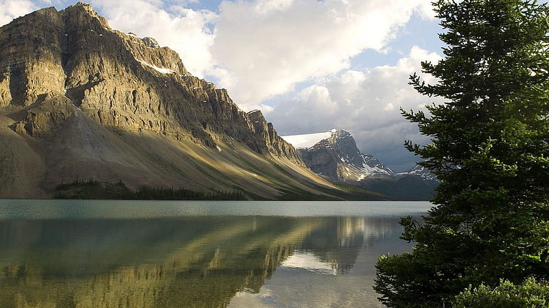 Mountains Lake Canada, mountains, lake, canada, world, HD wallpaper