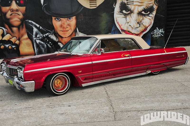 lowrider, chevy, lowered, car, HD wallpaper