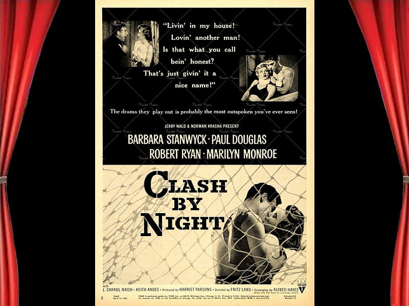 Clash By Night01, posters, Clash By Night, drama, classic movies, HD wallpaper