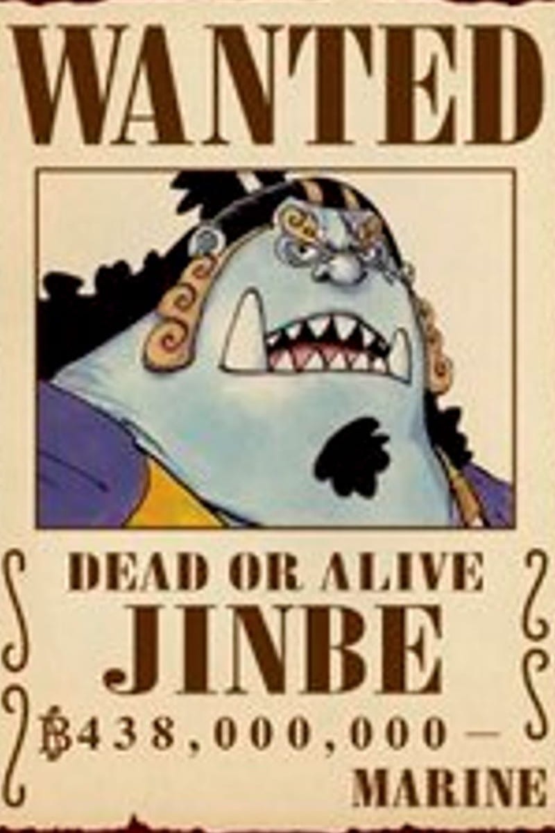 Jinbe's Current Wanted Poster, One piece character bounty poster, Jinbei Bounty, HD phone wallpaper