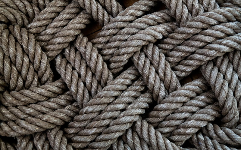 rope weaving texture, , macro, ropes textures, weaving textures, ropes, background with ropes, HD wallpaper