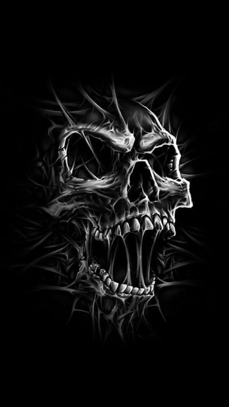 Skull ghost, black and white, ghost, ghosts, horror, love, skull, white, HD  phone wallpaper | Peakpx