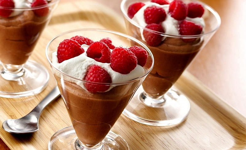 *** Chocolate pudding ***, food, yummy, chocolate, pudding, dessert, HD wallpaper