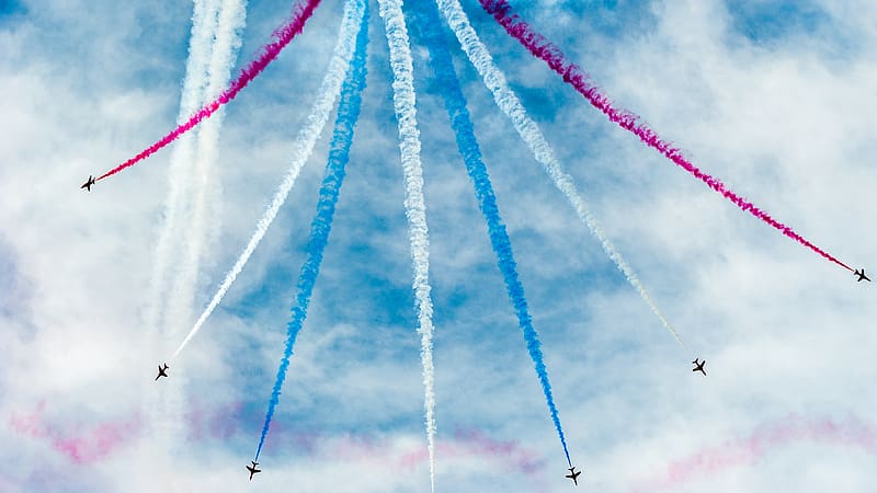 Smoke, Airplane, Aircraft, Military, Air Show, Military Aircraft, HD wallpaper