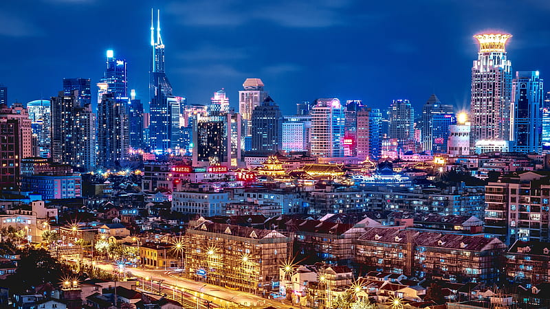 Cities, Shanghai, China, City, HD wallpaper