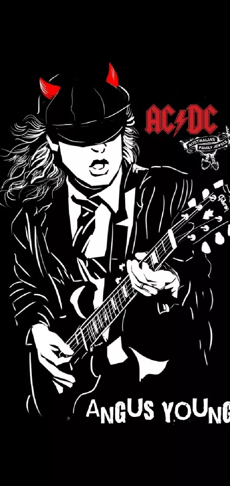 Angus Young, acdc, music, HD phone wallpaper