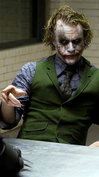 Joker Heath Ledger The Dark Knight 4K Wallpaper iPhone HD Phone #4010h