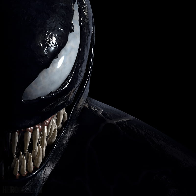 Venom Close Up Art, venom, artwork, , artist, superheroes, digital-art, HD phone wallpaper