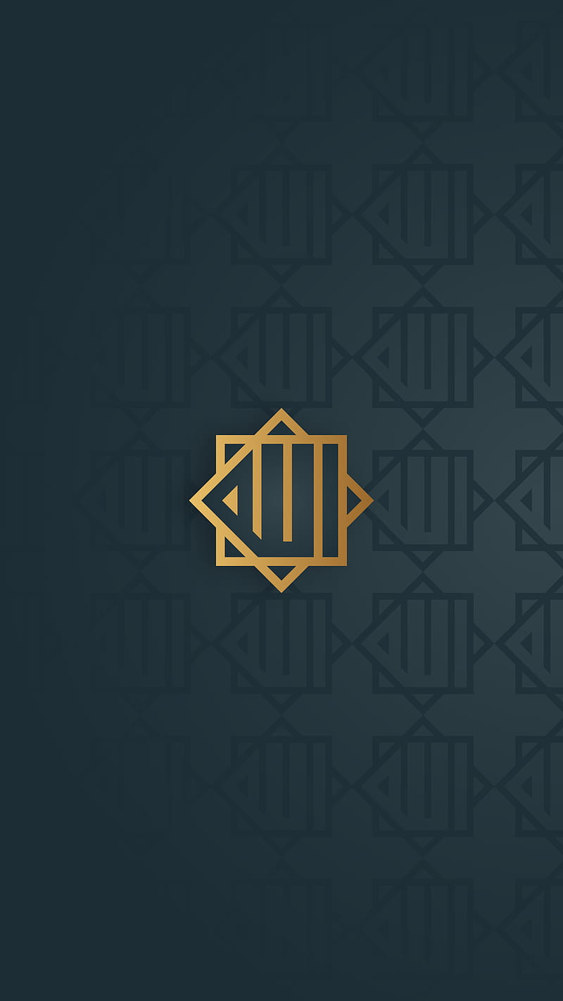 Allah , android, backgrounds, geometric, iphone, islamic, luxury, name, pattern, HD phone wallpaper