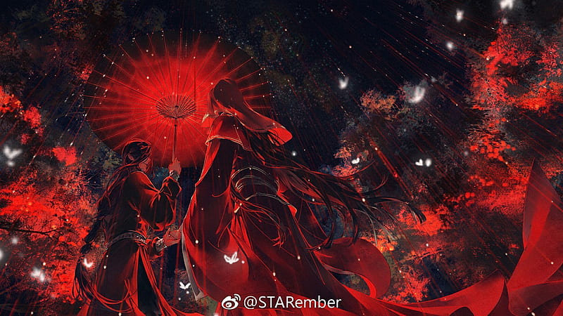 Anime, Tian Guan Ci Fu, Heaven Official's Blessing, Xie Lian, San Lang, Crimson Rain Sought Flower, His Royal Highness The Crown Prince Of Xianle, Hua Cheng, HD wallpaper