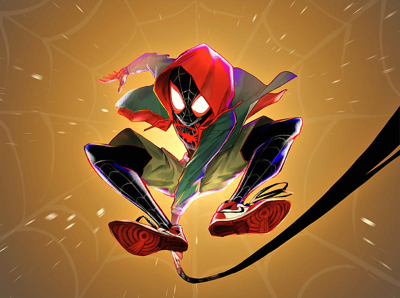Spiderman Miles Morales Artwork, spiderman, superheroes, artwork, digital-art, art, pixiv, HD wallpaper