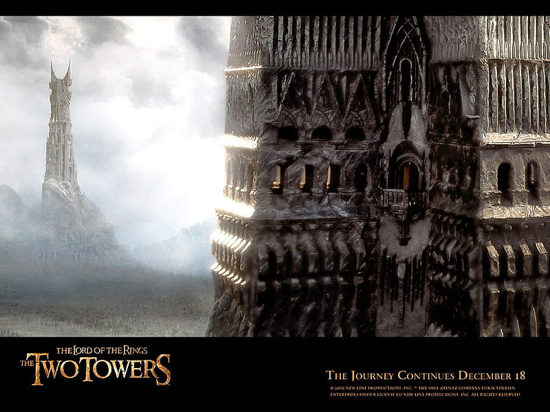 The Two Towers, movie, action, frodo, fairy tale, cinema, adventure, monsters, magical, creatures, HD wallpaper