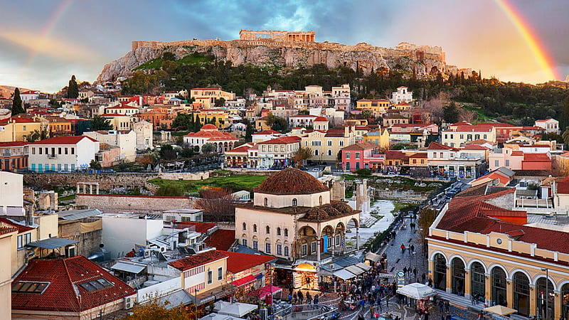 Visit Athens, the largest city of Greece, HD wallpaper