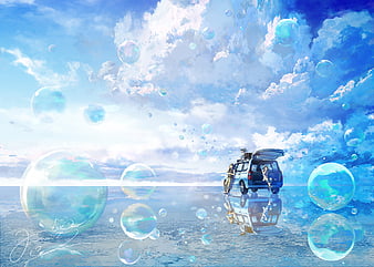 bubble | Anime, Anime wallpaper, Anime background