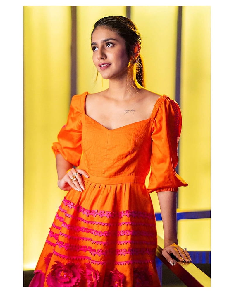 Priya Prakash, fashion design, day dress, HD phone wallpaper
