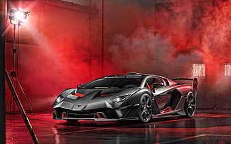 Lamborghini sc18, front view, hypercars, Vehicle, HD wallpaper | Peakpx