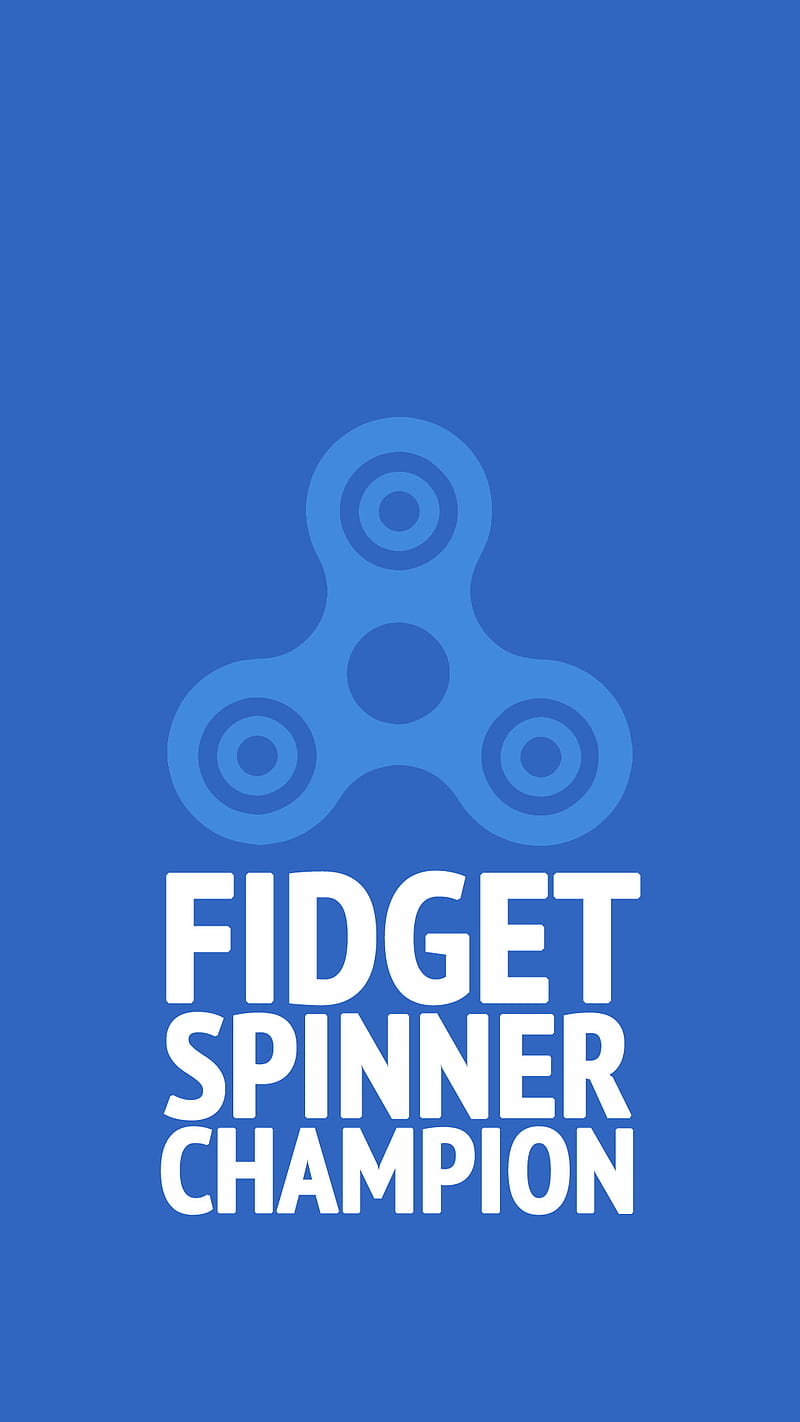 Fidget Spinner, blue, text, toys, HD phone wallpaper