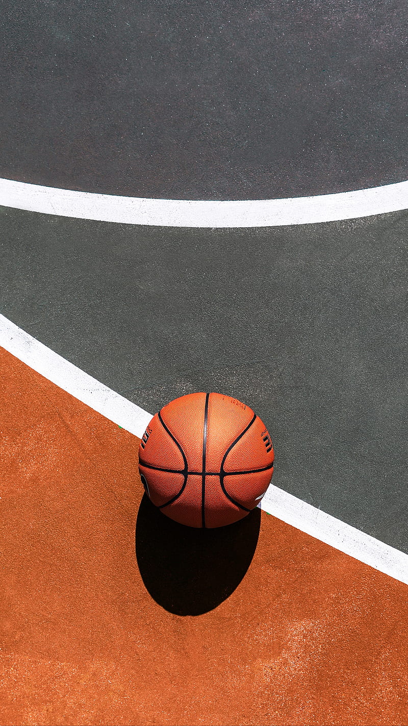 basketball , ball, basketball court, HD phone wallpaper