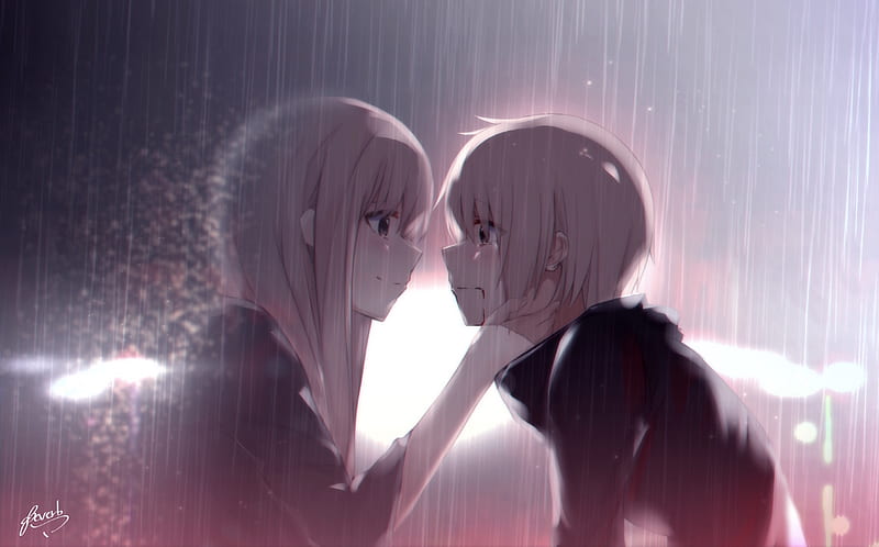 Comfort in You, rain, love, comfort, anime, HD wallpaper | Peakpx