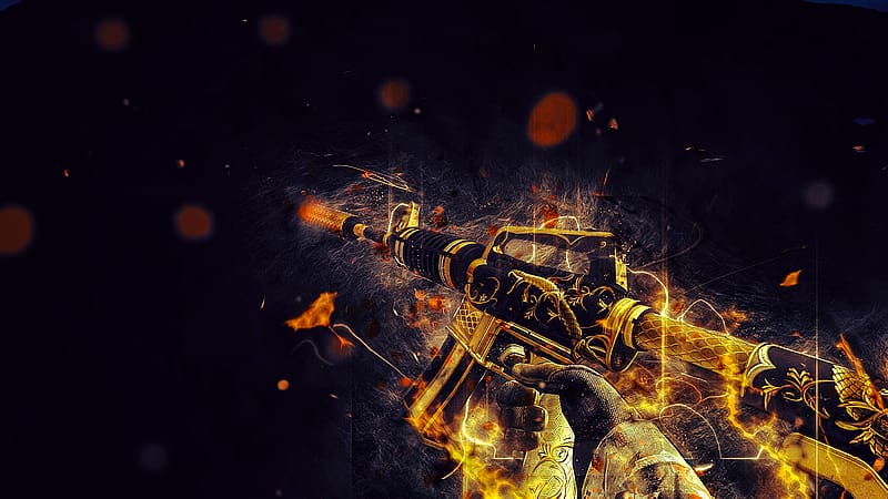 Counter Strike, Video Game, M4 Carbine, Counter Strike: Global Offensive, HD wallpaper