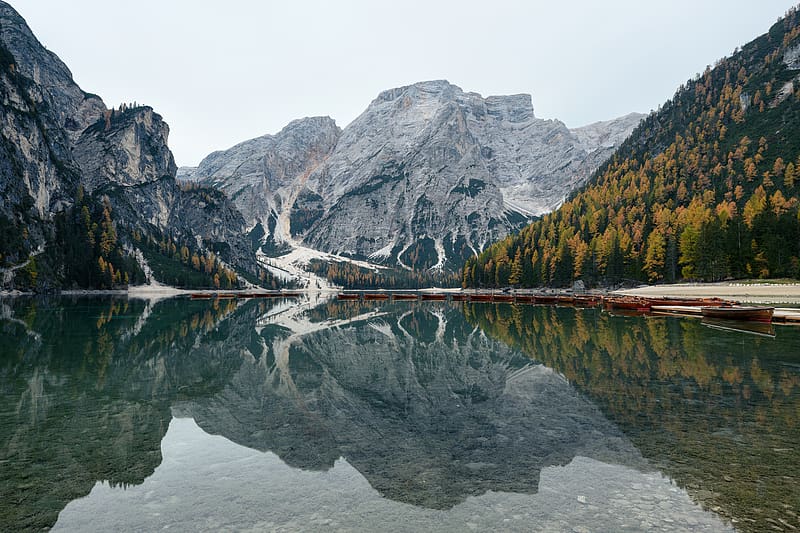 Mountains, reflection, lake, bottom, HD wallpaper | Peakpx