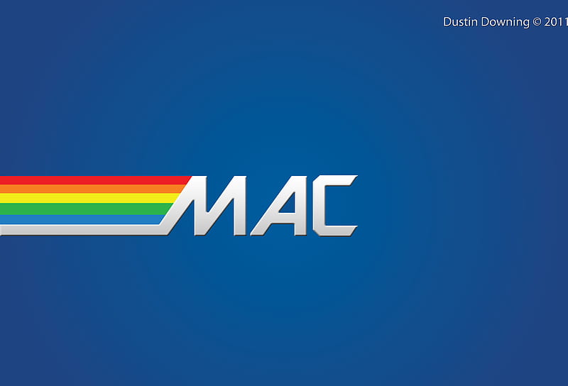 Mac machine, apple, emboss, mac, macs, bite, la maquina, rainbow, HD wallpaper