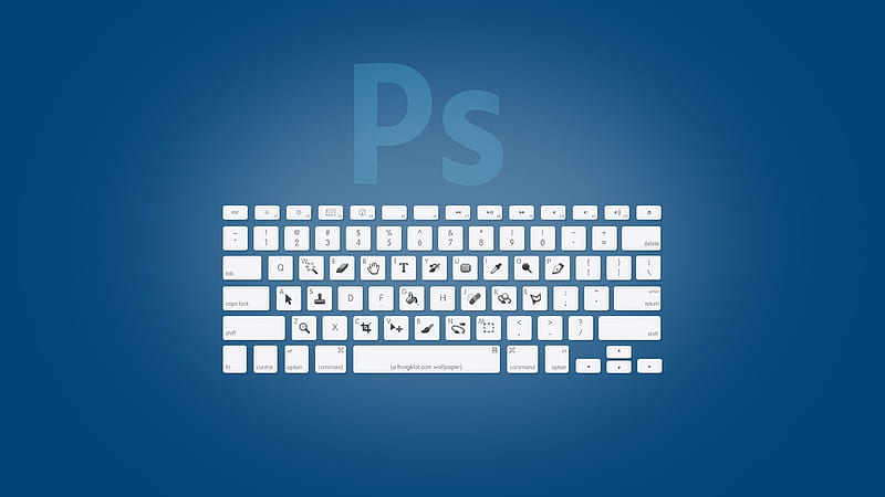 Adobe hop Shortcuts, layout, shorcuts, blue background, keyboard, hop, digital art, adobe, HD wallpaper