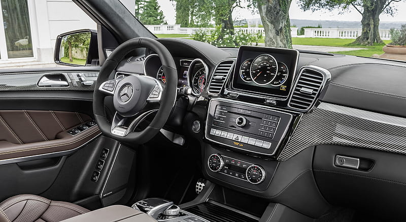 2017 Mercedes-AMG GLS 63 4MATIC - Leather Nappa Espresso Brown Interior , car, HD wallpaper