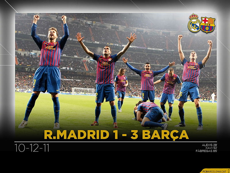 FCB partit bernabeu 2011-12-FC Barcelona Club, HD wallpaper